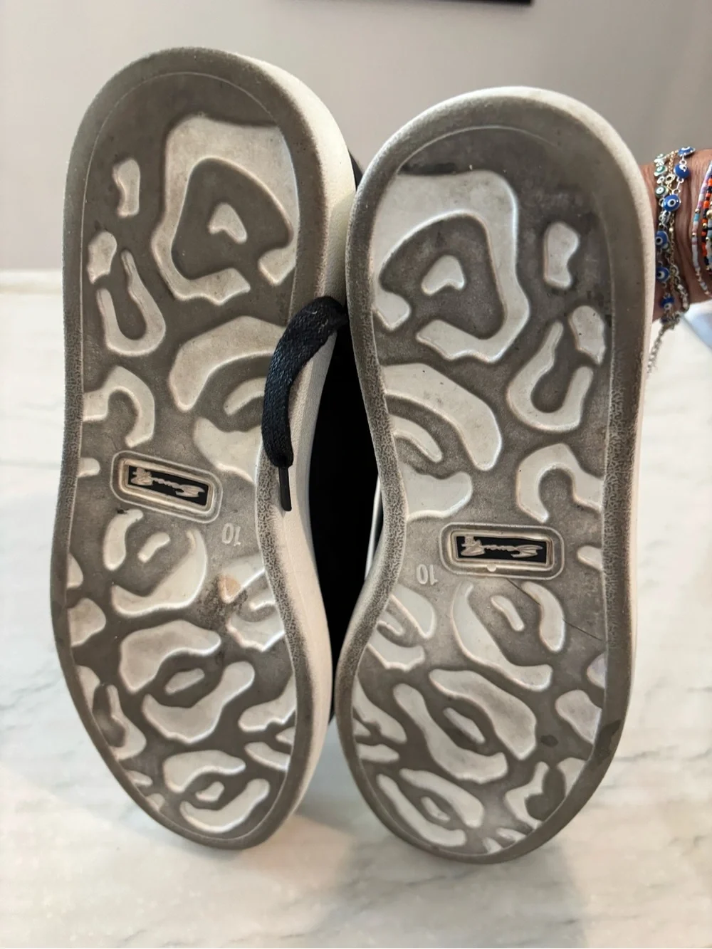 Seven7 Women’s Low-Top Sneakers with Snake-Print Heel